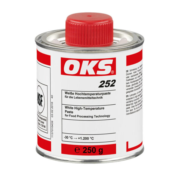 OKS 252 - 白色高温润滑膏, 用于食品技术设备