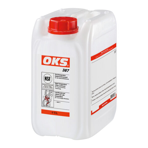 OKS 387 - Lubrificante de correntes para alta temperatura para a indústria alimentar