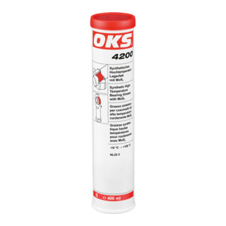 OKS 4200 - Grasso sintetico per cuscinetti ad alta temperatura con MoS₂