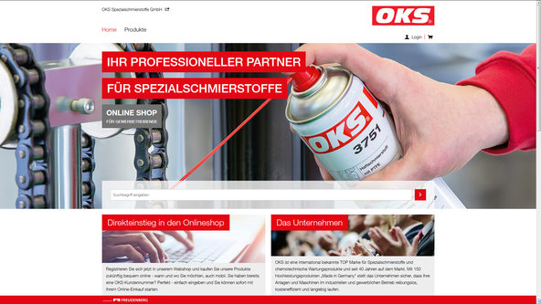 Neue OKS Website mit integriertem Online Shop
