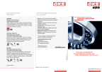 Флаер продукта OKS 480 – водостойкая смазка высокого давления для оборудования пищевой промышленности