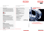 Produktflyer OKS 481 –  Wasserbeständiges Hochdruckfett für die Lebensmitteltechnik